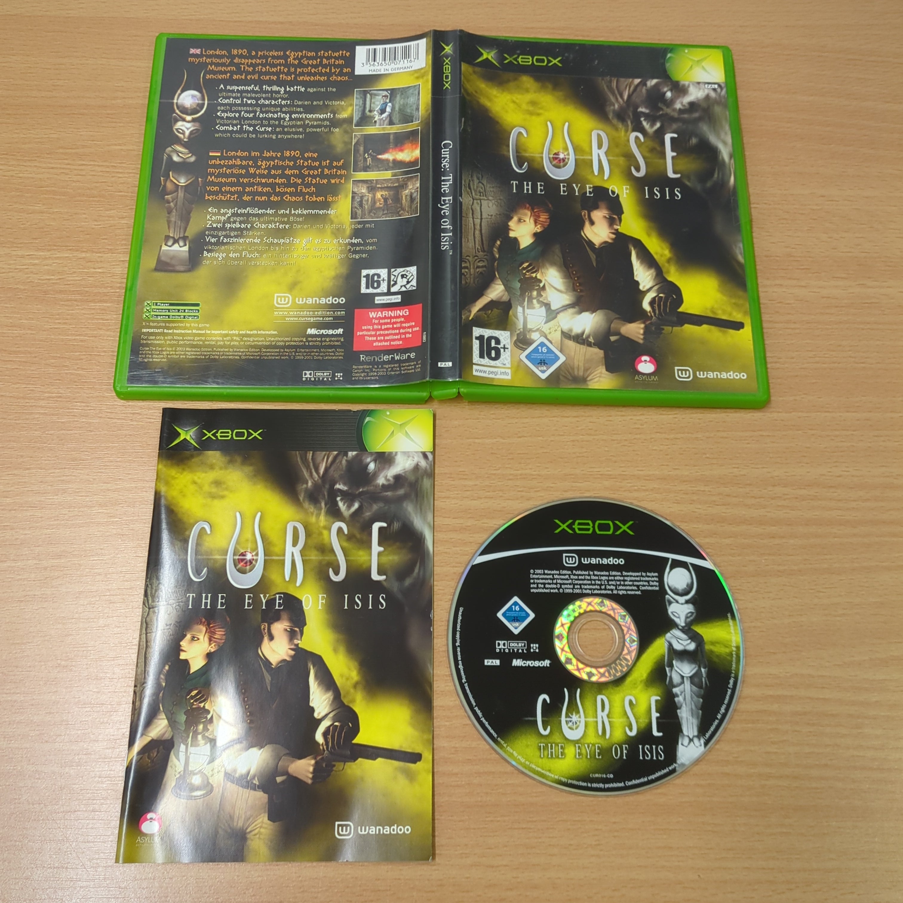 Curse: The Eye of Isis original Xbox game Curse: The Eye of Isis original Xbox game